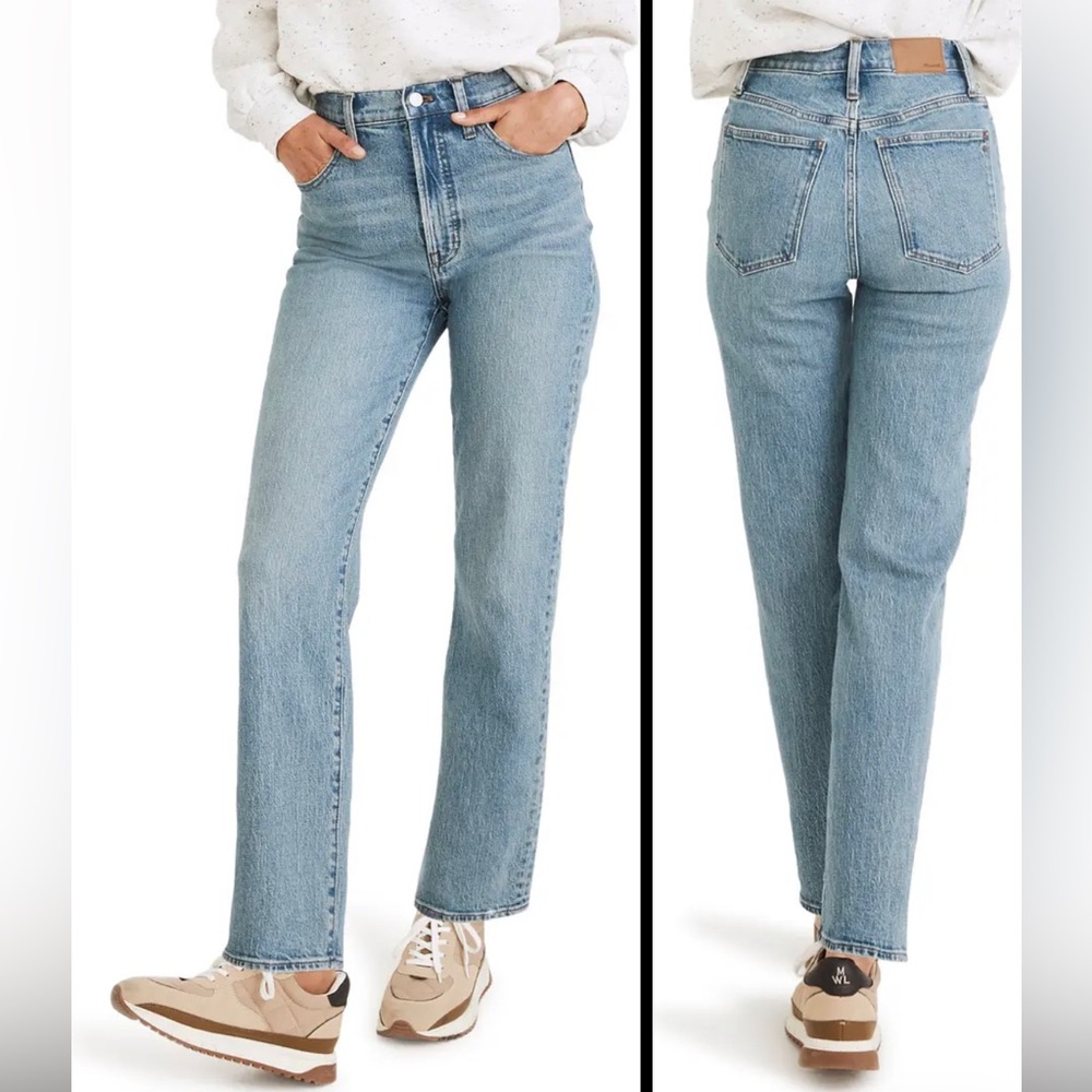 Madewell perfect vintage straight jean, Hoye Wash